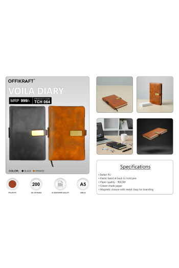 Offikraft Voila Notebook - Brown